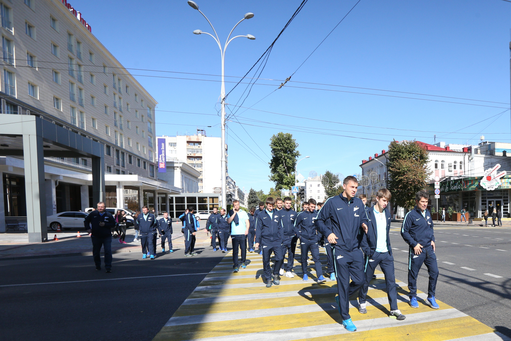 «Зенит» прогулялся по Краснодару перед матчем с «Кубанью»